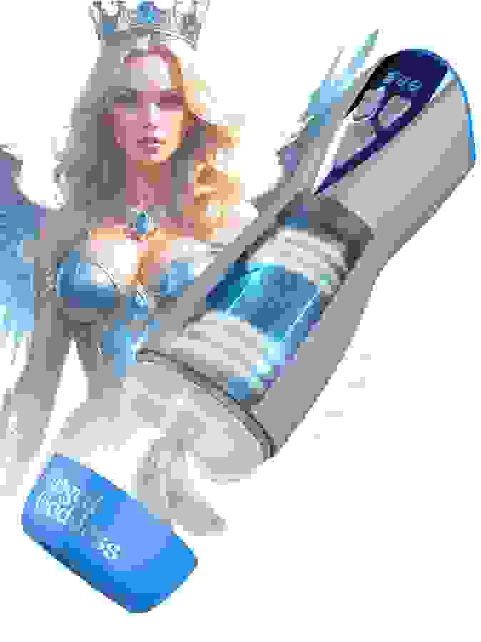 Eloa Winged Goddess Suction and Vibrating Virtual Reality Masturbator, Grey, hi-res